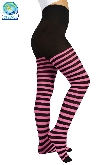 CALZE COLLANT RIGA NERO ROSA BAMBINA